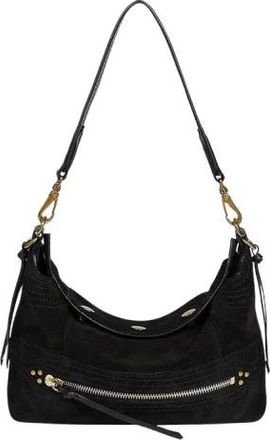 Jerome Dreyfuss Lucky Hobo Small - Dames - Tassen - Zwart - Maat: ONE Size Katoen