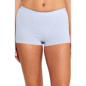 Honeydew Intimates Emma Rib Boyshorts in Moonbeam at Nordstrom, Size X-Large