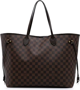 Louis Vuitton Borsa tote Neverfull GM in tela Damier Ebène 2012 - Marrone