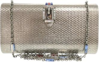 Gucci Pre-owned Gucci Brass Crystal Web Buckle Chain Shoulder Bag Ladies 2MQCUOFSGFZ5Z70P