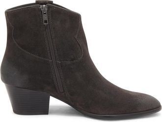 Ash Su&egrave;de Enkellaarzen Donkergrijs Rits - Dames - Cowboylaarzen - Grijs - 36 EU - Su&egrave;de - Schoenen