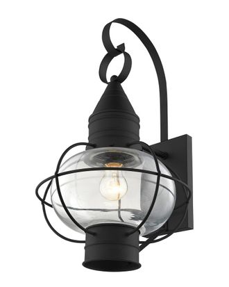 Livex Lighting Livex Newburyport 1-Light Black Outdoor Wall Lantern