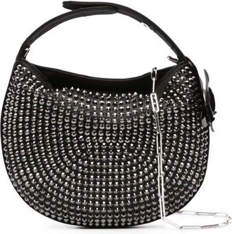 Genny Fortune mini crystal-embellished bag - women - Polyester/Polyester/Acrylic - OS - Black
