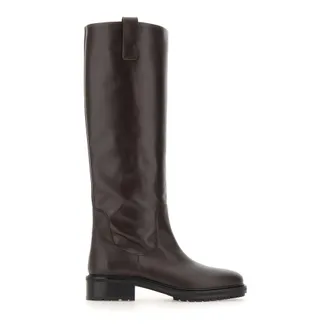 Aeyde Henry Knee-High Boots - female - aeyde - High Boots - Brown - 3 UK - Shoes