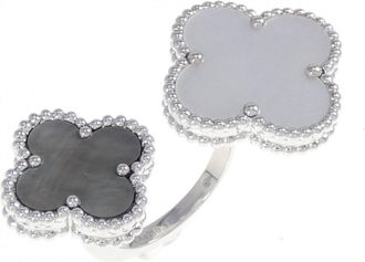 Van Cleef & Arpels White Gold White Gold (18K) Band Ring (Pre-Owned)