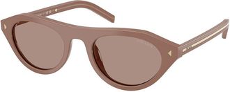 Prada PR B15SF Asian Fit 28D02T Womens Sunglasses Brown Size 52