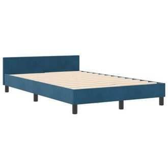 vidaXL Estructura De Cama Azul Oscuro 120 X 200 Cm Terciopelo Vidaxl