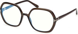 Tom Ford Eyeglasses - Dames - Brillen - Bruin - 55 MM - Accessoires