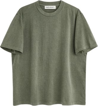Our Legacy Box T-Shirt - Heren - T-shirts - Groen - M - Katoen - Tops