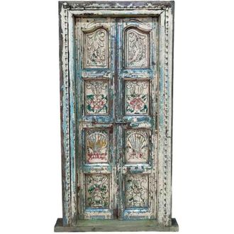 Wanderlust Deco Puerta De Madera Artesanal 82x9x190h Cm