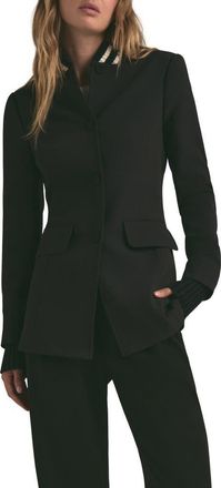Favorite Daughter The Varsity Blazer in Black at Nordstrom, Size Xx-Large