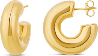 SHYMI Medium Donut Hoop Earrings - 14K Gold Filled, Lightweight, Everyday