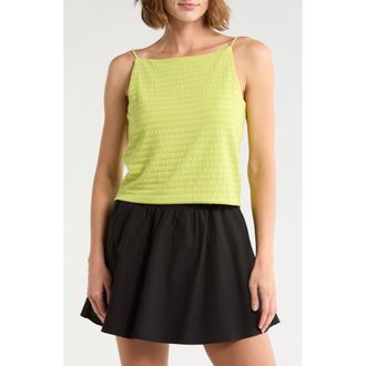 Current Elliott Ribbed Knit Camisole in Celery at Nordstrom Rack, Size X-Small