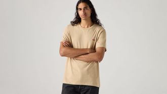 Levi's Original Housemark Tee - Mens - 2XL - Beige / Chino Jersey
