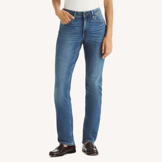 Nautica Womens Mid-Rise Straight Denim