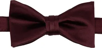 Brooklyn Brigade Mens Solid Satin Pre-Tied Bow Tie in Cabernet at Nordstrom