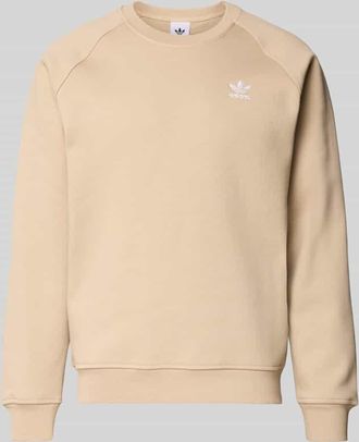 adidas Originals Sweatshirt mit Label-Stitching in Beige, Gr&ouml;&szlig;e XXL