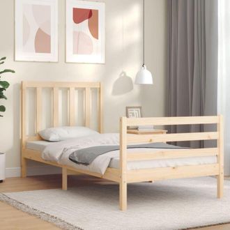 vidaXL Bed Frame without Mattress 90x200 cm Solid Wood Pine vidaXL
