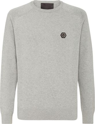 Philipp Plein Cotton Pullover Round Neck LS