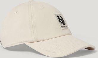 Belstaff Phoenix Logo Cap Unisexs Cotton Silver Birch Size One Size