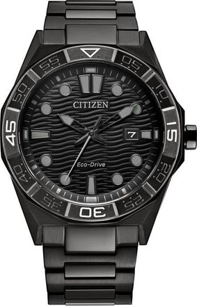 Citizen Brycen Eco-Drive Bracelet Watch, 42mm in Black at Nordstrom