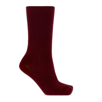 Balenciaga Wollen Sokken - Dames - Ondergoed - Rood - Maat: S Wol