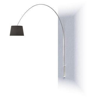 Top-Light Top-light - Piantana Contemporanea Turning Metallo Cromo Diffusore Nero 1 Luce E27