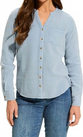 FDJ Long Sleeve Shirt In Blue Jean