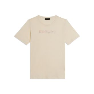 Freddy T-shirt Manica Corta con Logo FREDDY Olografico