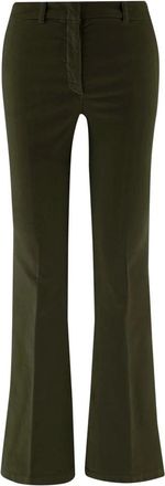 Ql2 Quelledue Melody Broek - Dames - Wijde Broeken - Groen - 2XS - Katoen - Broeken
