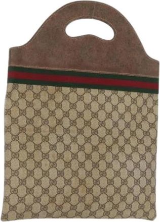 Gucci Pre-owned Handbags, female, Beige, Size: ONE SIZE Pre-owned Vintage Hand Bag