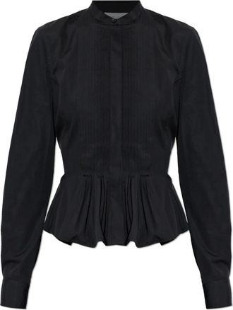 Alexander McQueen Alexander McQueen, Shirts, female, Black, Size: 2XS Cotton Shirt