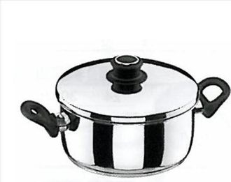 Lacor Cacerola Acero Inoxidable 24cm + Tapa - 85024 - Lacor