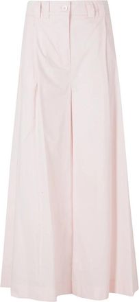 SOLOTRE Wijde broek - Dames - Wijde Broeken - Roze - M - Broeken