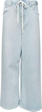 Maison Margiela Mm6 Maison Margiela Womens Wide-Leg blue Jeans