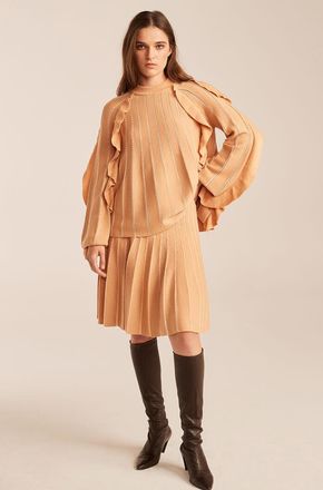 Rebecca Taylor Pleat Stitch Skirt