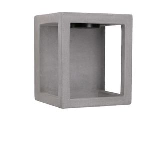 Forlight Box - Aplique Exterior Led De Cemento Para Jard&iacute;n Y Terraza. Led 4w Luz Neutra 4000k Y 208 L&uacute;menes. Impermeable Para Exterior Ip65. Cemento Natural - 