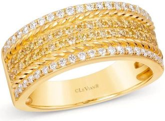 Le Vian Ladies Yellow Diamond Rings set in 14K Honey Gold TSVN 61