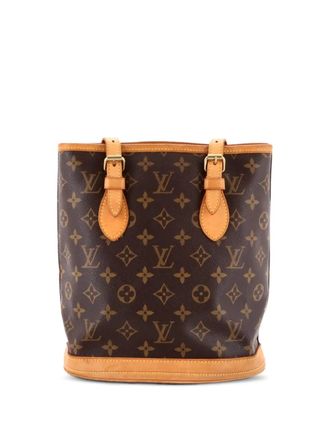 Louis Vuitton Petit Monogram Canvas bucket bag - Bruin