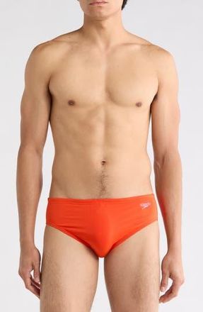 Speedo Solid Swim Briefs in Orange at Nordstrom Rack, Size 36