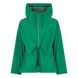 Herno Light Jackets, female, Green, Size: L Long-Sleeve Jacket with Hood