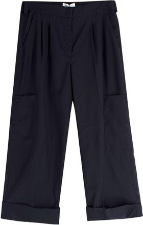 Serena Bute Navy Wool Tapered Cargo Trouser Size XS