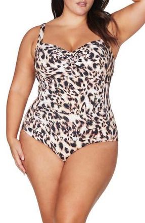 Artesands Saphare Botticelli C-, D- & DD-Cup One-Piece Swimsuit in Animal at Nordstrom Rack, Size 14 Us / 18 Au