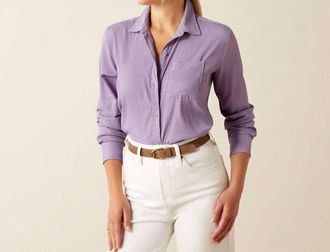 Ariat Venttek Fresh Shirt In Chalk Violet