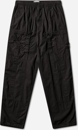 Stone Island Men s Mercerised Organic Cotton Ripstop Cargo Pants Black