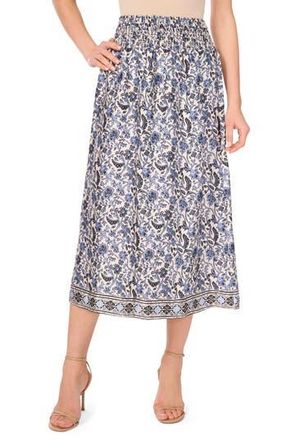 Vince Camuto Smocked Waist Skirt in Denim at Nordstrom Rack, Size Large