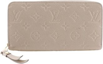 Louis Vuitton Pre-owned Wallets, male, Gray, Size: ONE SIZE Pre-owned Zippy Wallet Monogram Empreinte Long Wallet