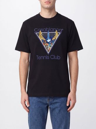 Casablanca T-shirt girocollo in cotone organico con stampa grafica