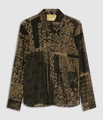 Momoni Chemise Arles Nero/Pesca