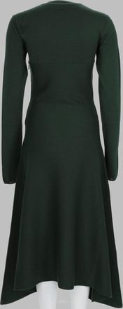 Nude Long-Sleeved Wool-Blend Dress - Green